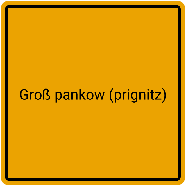 Meldebestätigung Groß Pankow (Prignitz)